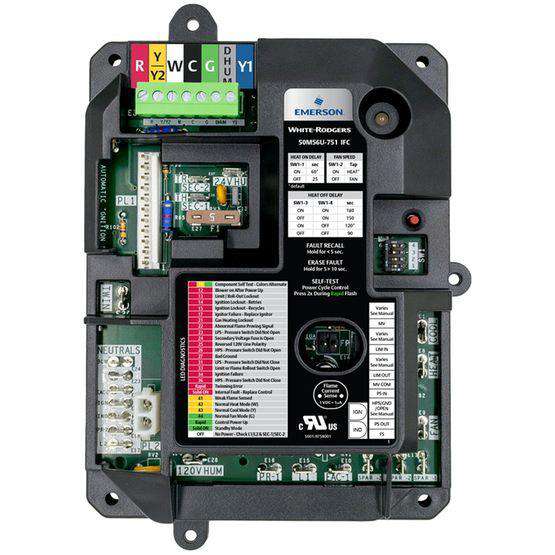 White Rodgers Fan Control Center Relay - Plug-in, 120V/24V, Double Throw