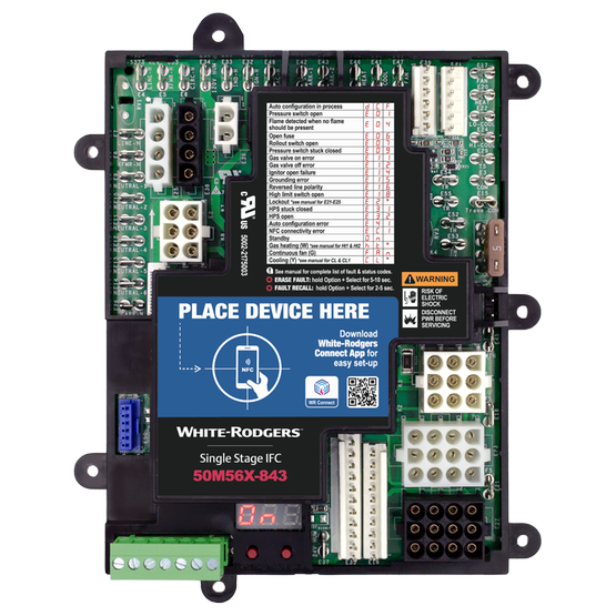 White-Rodgers 50M56X-843 Integrated Furnace Control Board, Universal Replacement - Edmondson Supply