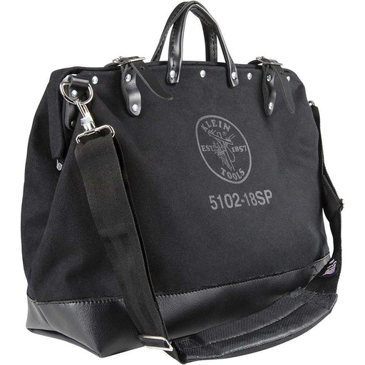 Klein Tools 510218SPBLK Deluxe Black Canvas Tool Bag, 18-Inch - Edmondson Supply