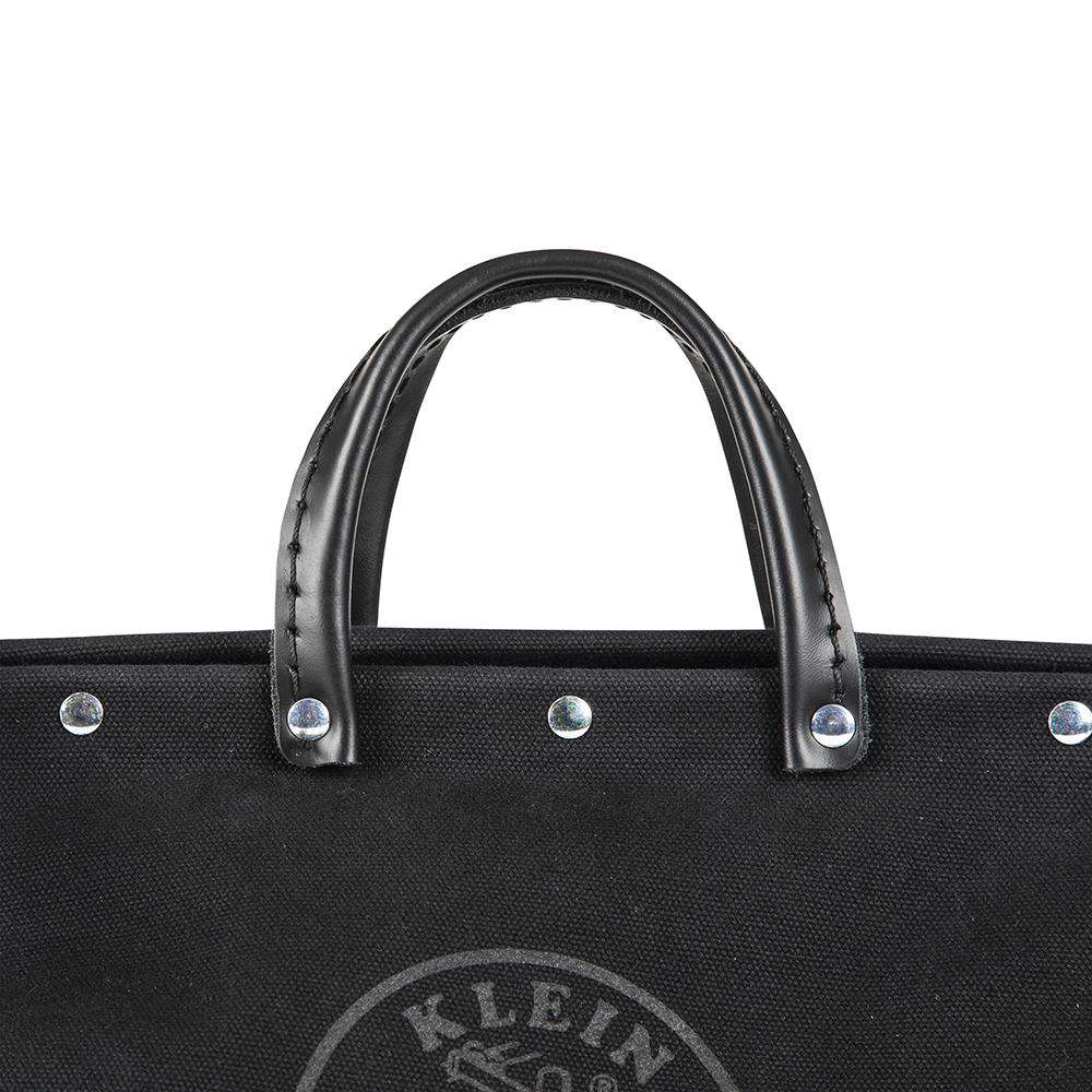 Klein Tools 510218SPBLK Deluxe Black Canvas Tool Bag, 18-Inch - Edmondson Supply