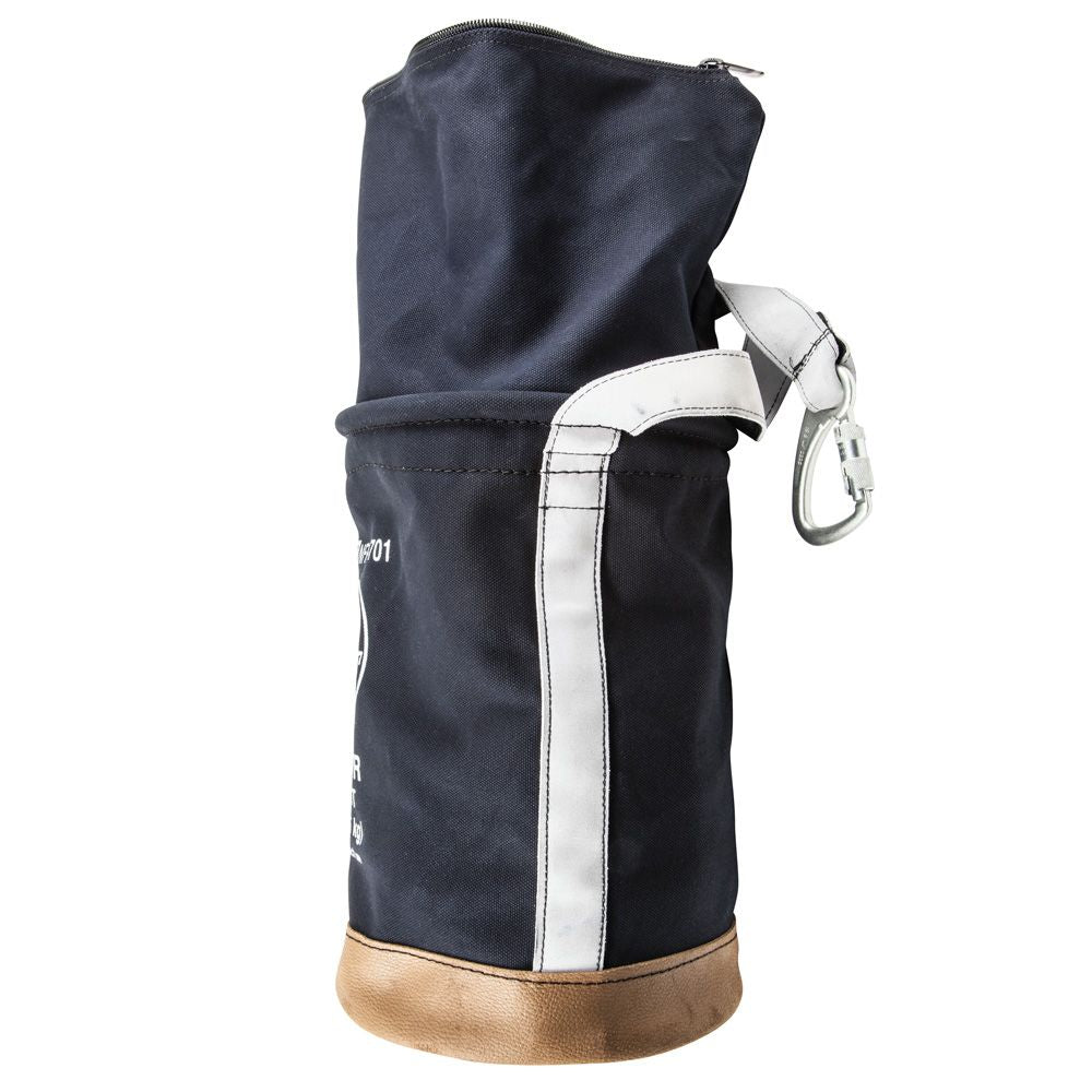 Klein Tools 5104CLRFR Canvas Bucket, Flame-Resistant, Top Closing, 12-Inch - Edmondson Supply