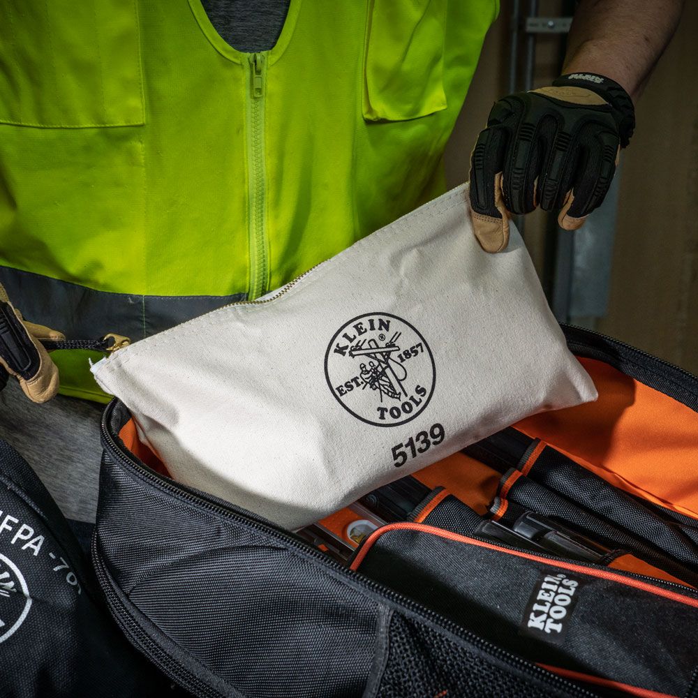 Klein Tools 5139 Canvas Zipper Bag - Edmondson Supply