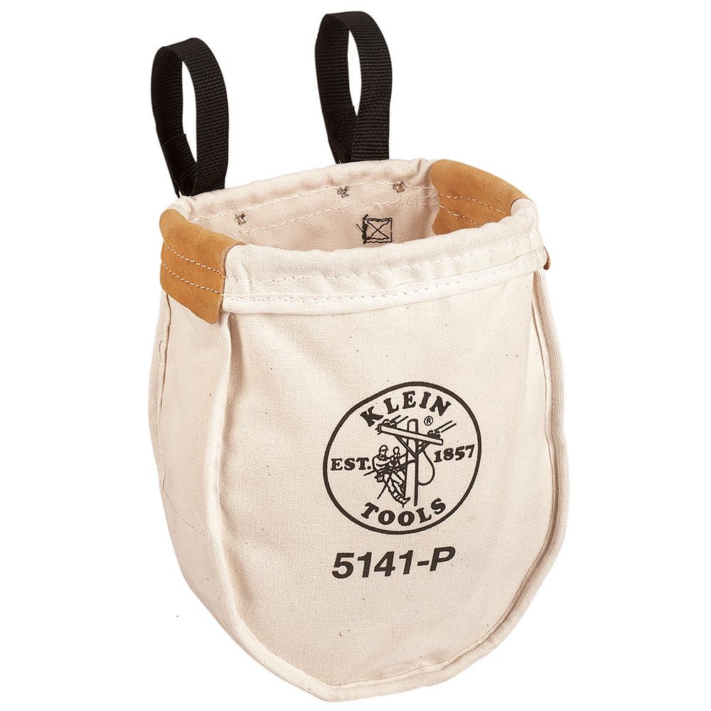 Klein Tools 5141P Tool Bag, Canvas Utility Bag, Loop Connection, 10 x 5 x 12-Inch - Edmondson Supply