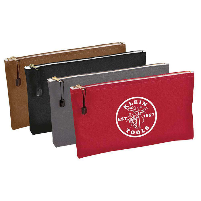 Klein Tools 5141 Canvas Bag 4 Pk Brown/Black/Gray/Red - Edmondson Supply
