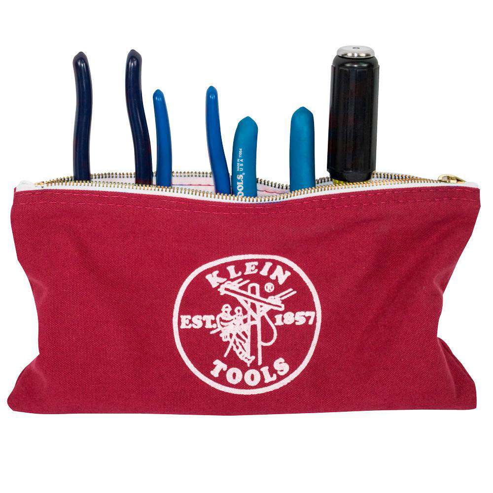 Klein Tools 5141 Canvas Bag 4 Pk Brown/Black/Gray/Red - Edmondson Supply