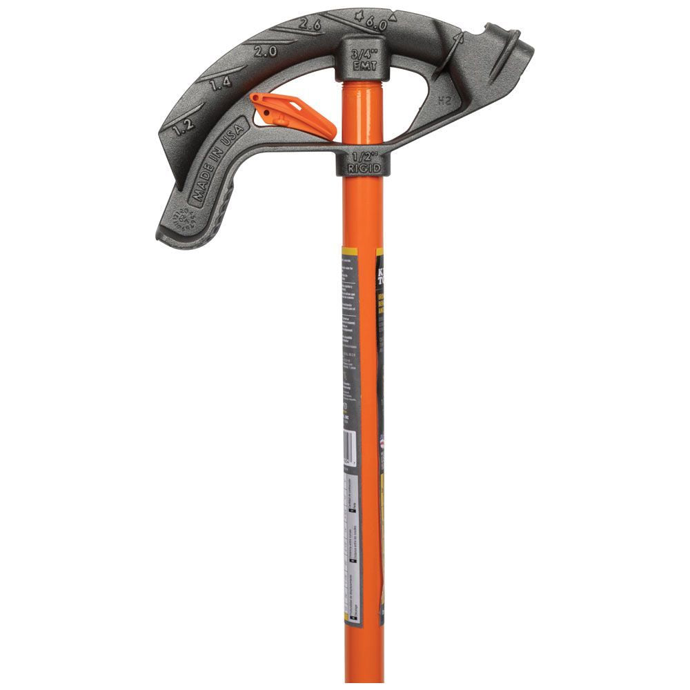 Klein Tools 51603 Iron Conduit Bender Full Assembly, 1/2-Inch EMT with Angle Setter™ - Edmondson Supply