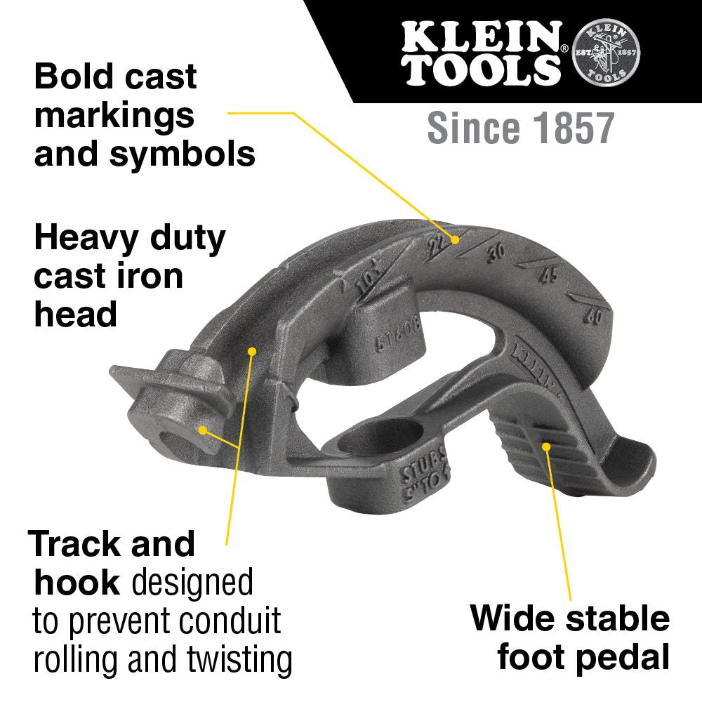 Klein Tools 51608 1/2-inch Iron Conduit Bender Head - Edmondson Supply