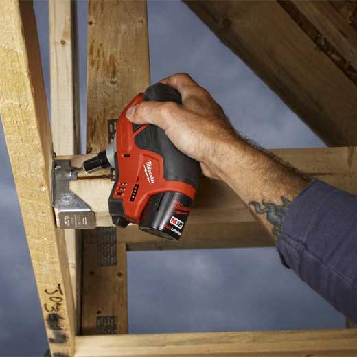 Milwaukee 2458-21 M12™ Cordless Lithium-Ion Palm Nailer Kit - Edmondson Supply
