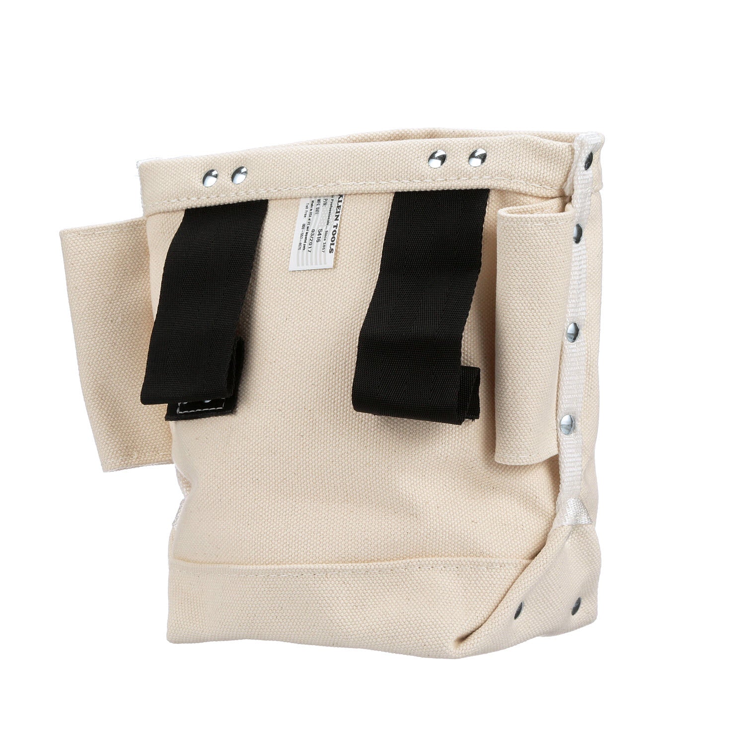 Klein Tools 5416 Tool Bag, Bull-Pin and Bolt Pouch, Belt Strap Connect, 5 x 10 x 9-Inch - Edmondson Supply