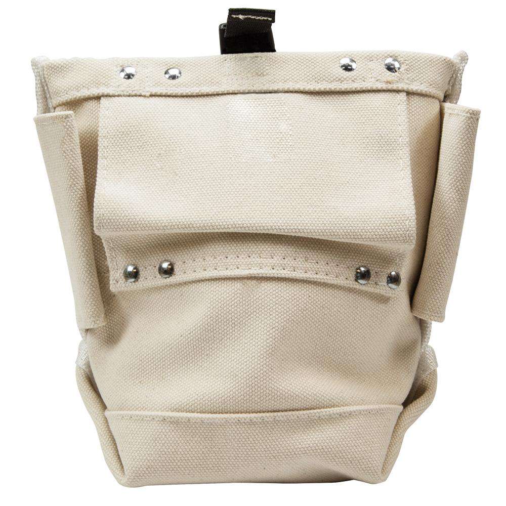 Klein Tools 5416OCTO Tool Bag, Bull-Pin and Bolt Pouch, Loop Connect, 5 x 5 x 9-Inch - Edmondson Supply
