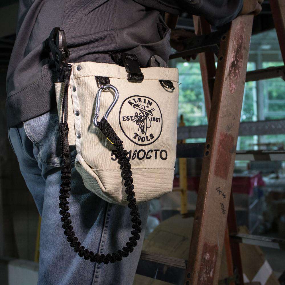 Klein Tools 5416OCTO Tool Bag, Bull-Pin and Bolt Pouch, Loop Connect, 5 x 5 x 9-Inch - Edmondson Supply