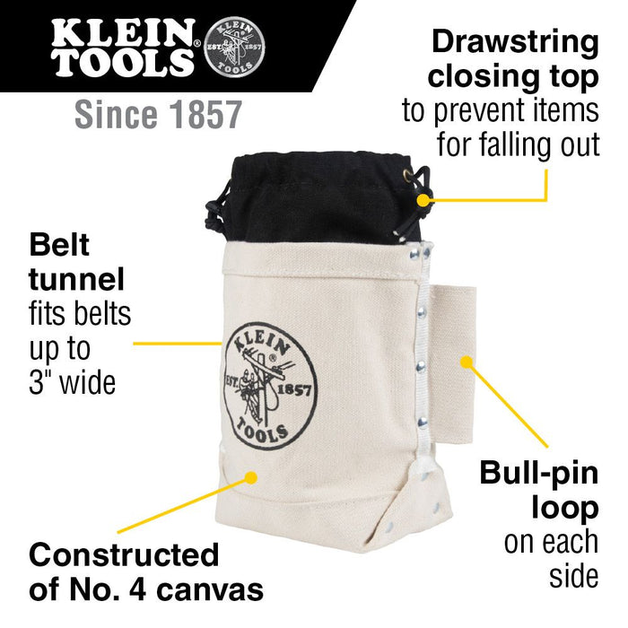 Klein Tools 5416TC Bolt Bag, Top Closing Tool Pouch with Tunnel Connect, 5 x 10 x 9-Inch - Edmondson Supply