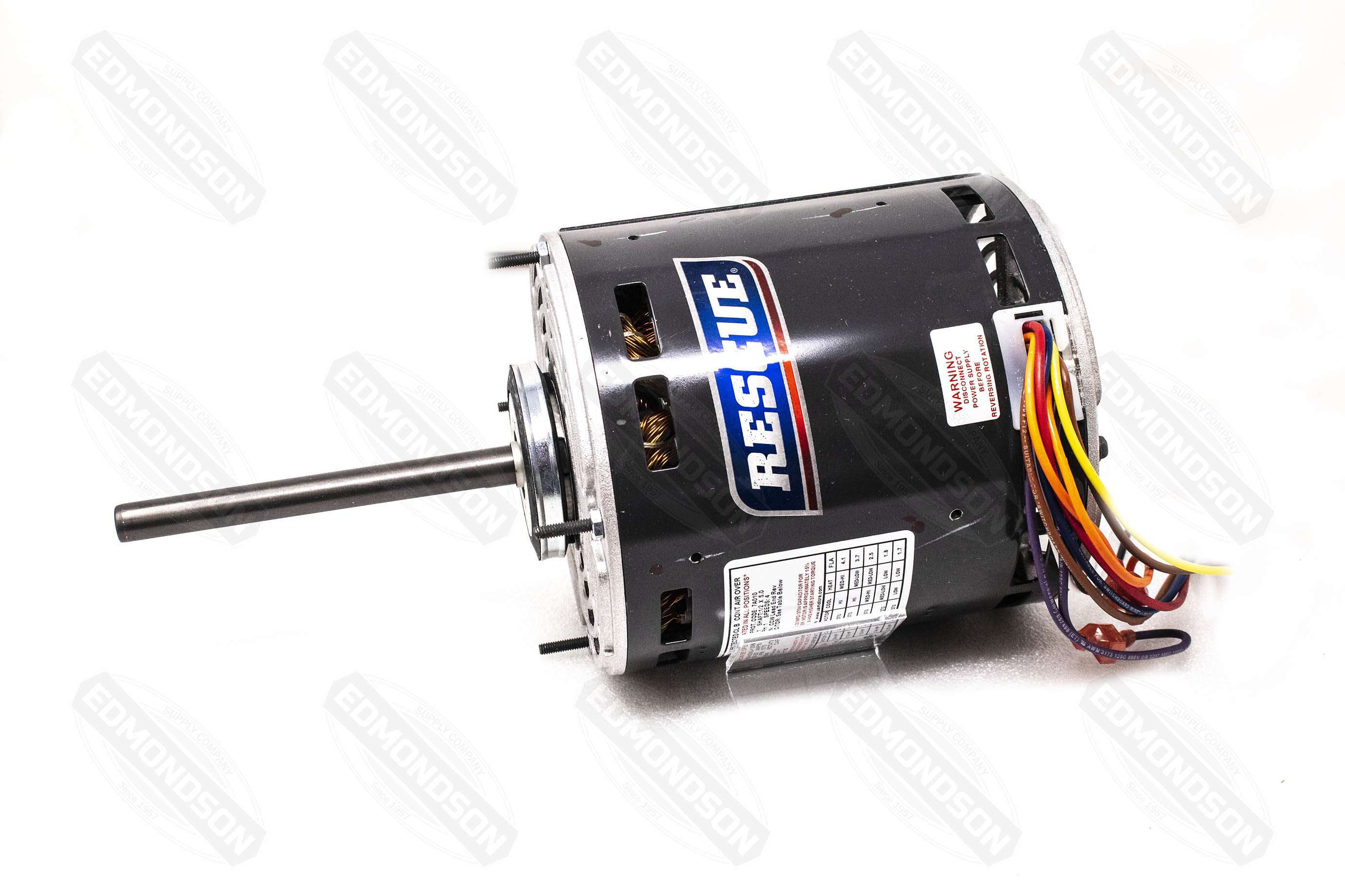 US Motors 5471 Rescue 5.6" Direct Drive Blower Motor, 208-230V, 3/4-1/5 HP, 1075 RPM - Edmondson Supply