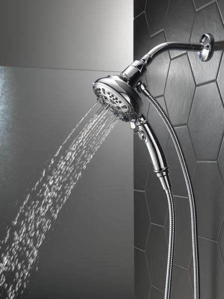 Delta Faucet 54710-SS-PK SureDock H2Okinetic 7-Setting Hand Shower, Brilliance Stainless - Edmondson Supply