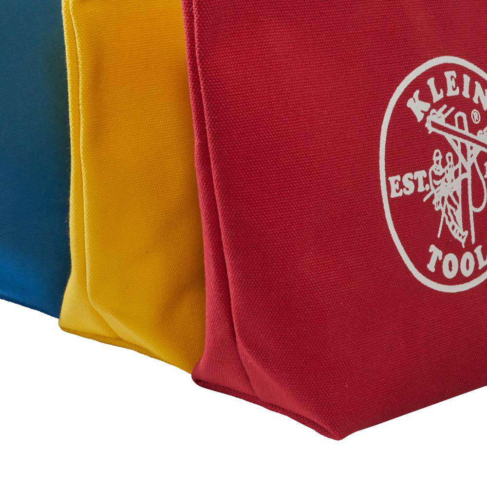 Klein Tools 5539CPAK Assorted Canvas Zipper Bags, 3-Pack - Edmondson Supply