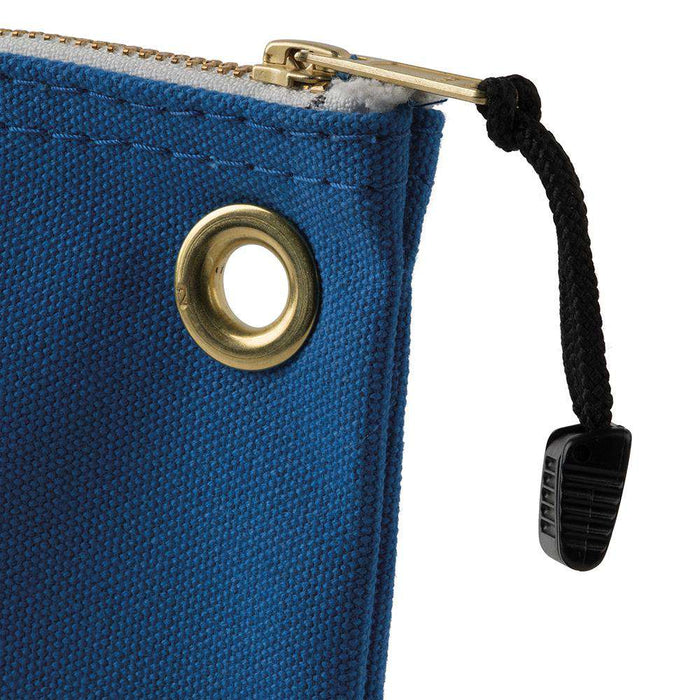 Klein Tools 5539LBLU Canvas Bag with Zipper, Large Blue - Edmondson Supply