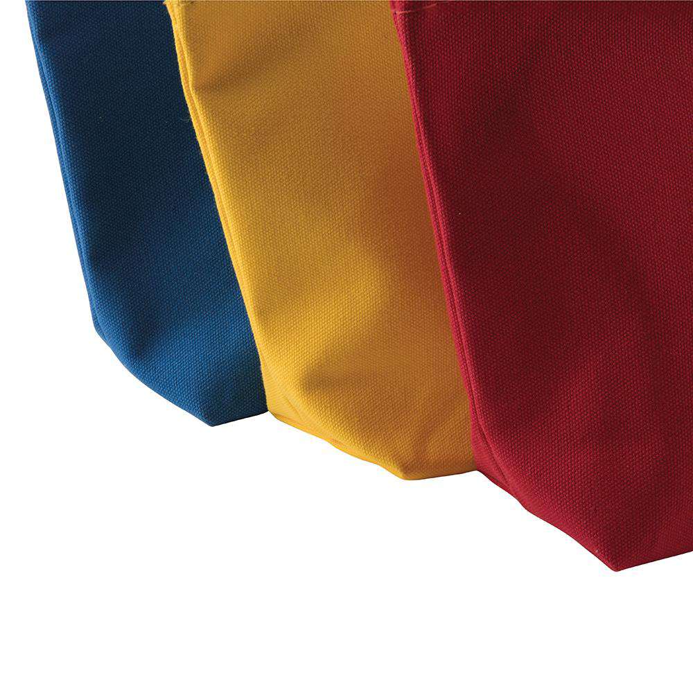 Klein Tools 5539LCPAK Canvas Bags with Zipper, Large Assorted Colors, 3 Pack - Edmondson Supply