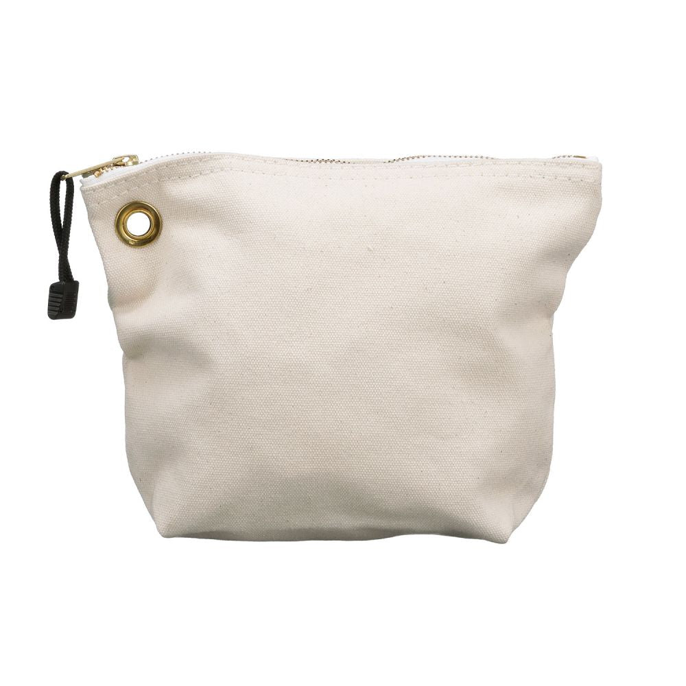 Klein Tools 5539NAT Zipper Bag, Canvas Tool Pouch, 10-Inch, Natural - Edmondson Supply