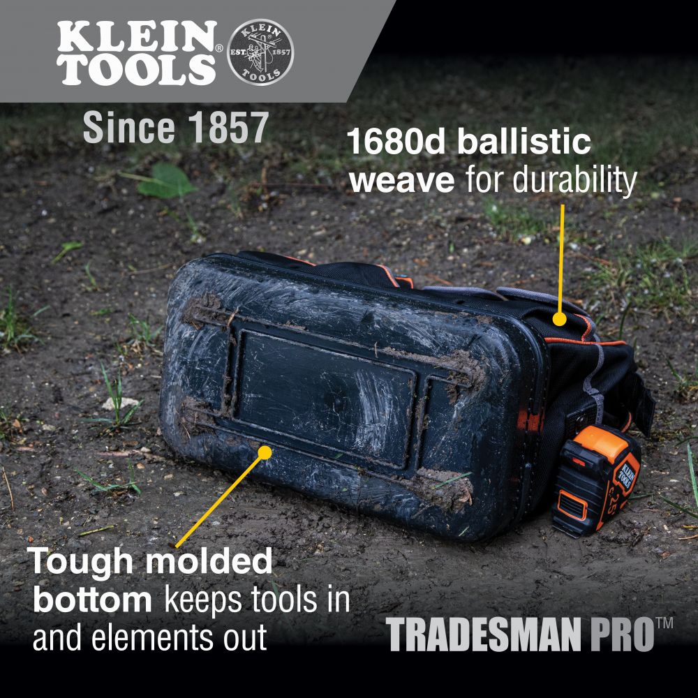 Klein Tools 55431 Tradesman Pro™ Lighted Tool Bag - Edmondson Supply