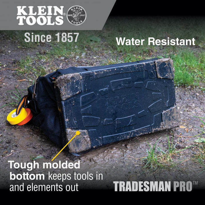 Klein Tools 55469 Tool Bag, Tradesman Pro™ Wide-Open Tool Bag, 42 Pockets, 16-Inch - Edmondson Supply
