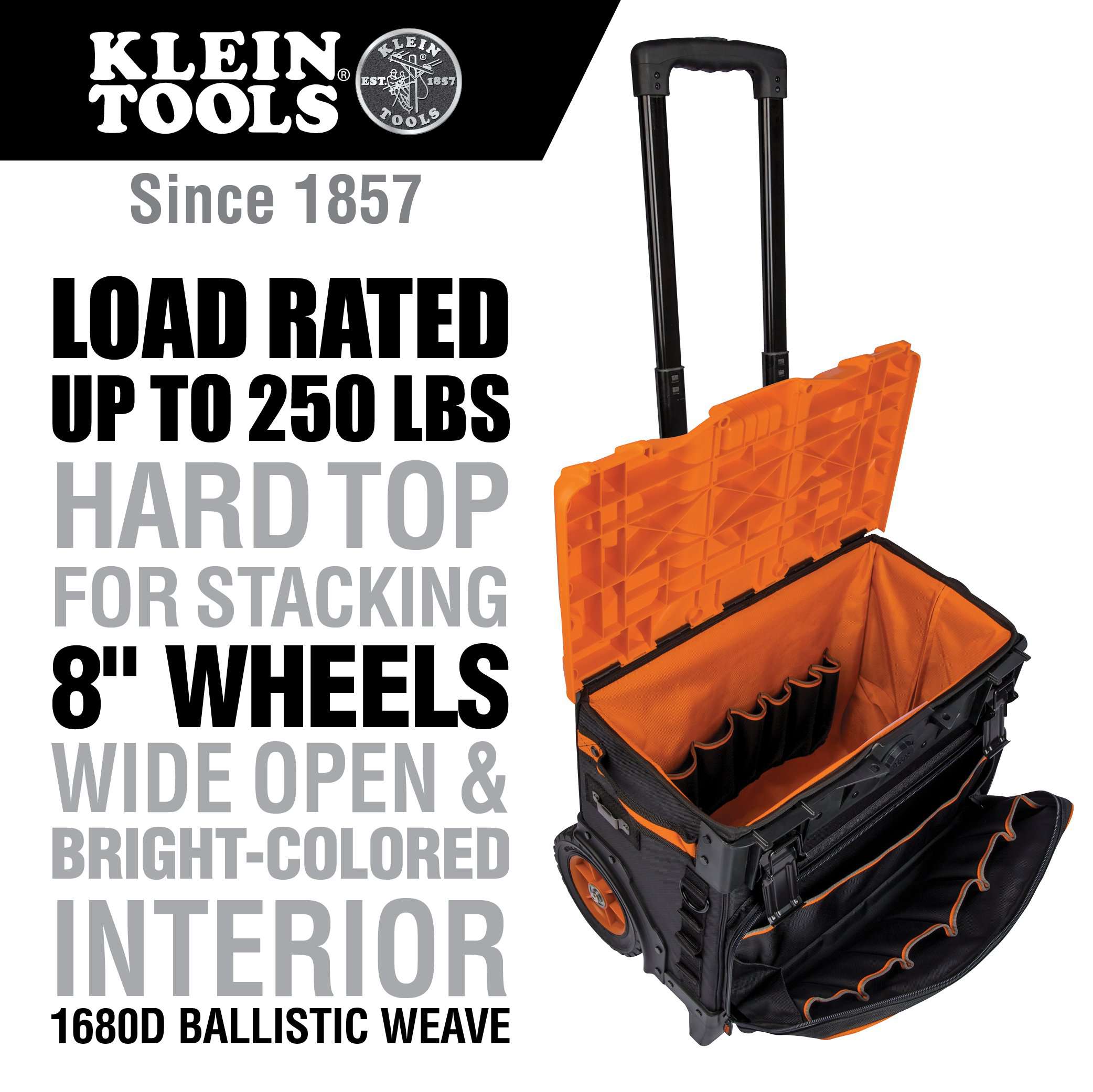 Klein Tools 55473RTB Tradesman Pro™ Tool Master Rolling Tool Bag - Edmondson Supply