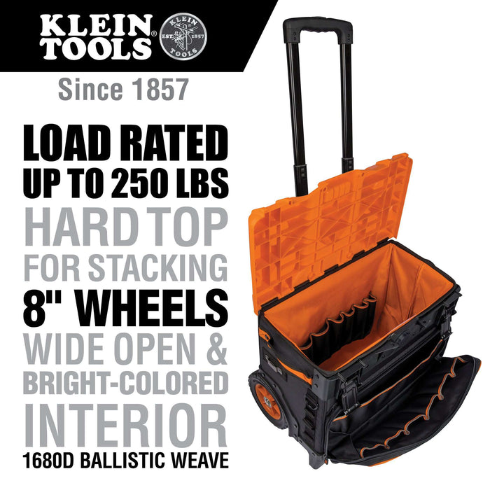 Edmondson Supply Klein Tools 55473RTB Tradesman Pro™ Tool Master Rolling  Tool Bag, 19 Pockets, 22-Inch