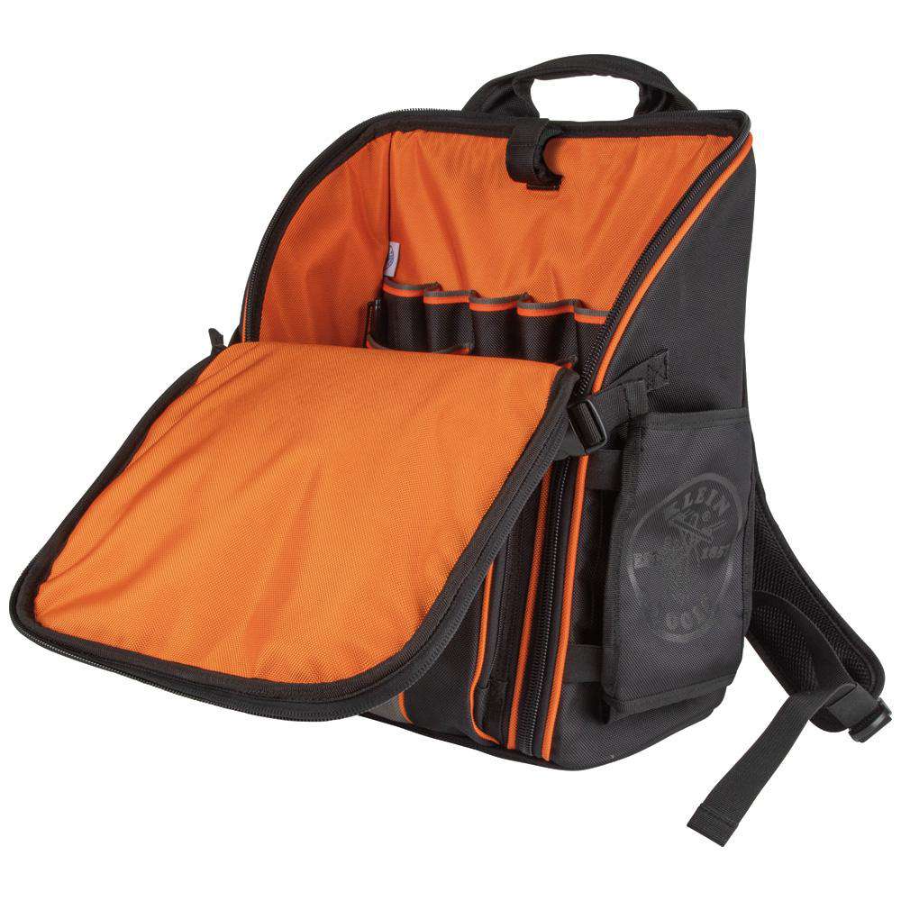 Klein Tools 55482 Tradesman Pro™ Tool Station Tool Bag Backpack, 21 Pockets, 17.25-Inch - Edmondson Supply