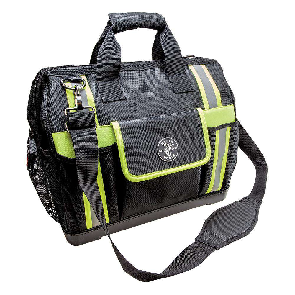 Edmondson Supply Klein Tools 55598 Tradesman Pro™ High-Visibility Tool Bag,  42 Pockets, 16-Inch