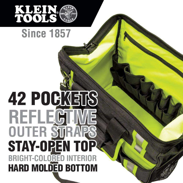 Klein Tools 55598 Tradesman Pro™ High-Visibility Tool Bag - Edmondson Supply