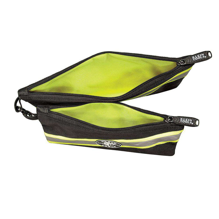 Klein Tools 55599 High Visibility Zipper Bags, 2-Pack - Edmondson Supply