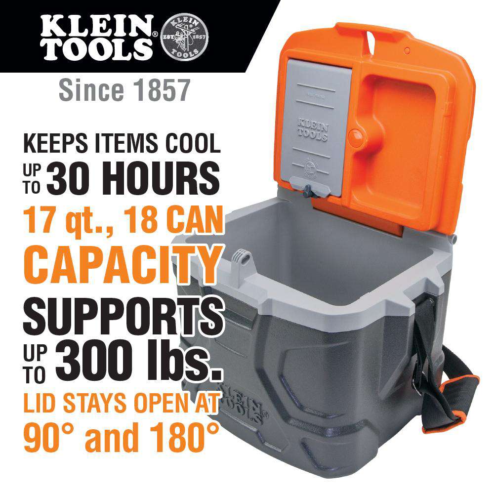 Klein Tools 55600 Tradesman Pro™ Tough Box 17-Quart Cooler - Edmondson Supply