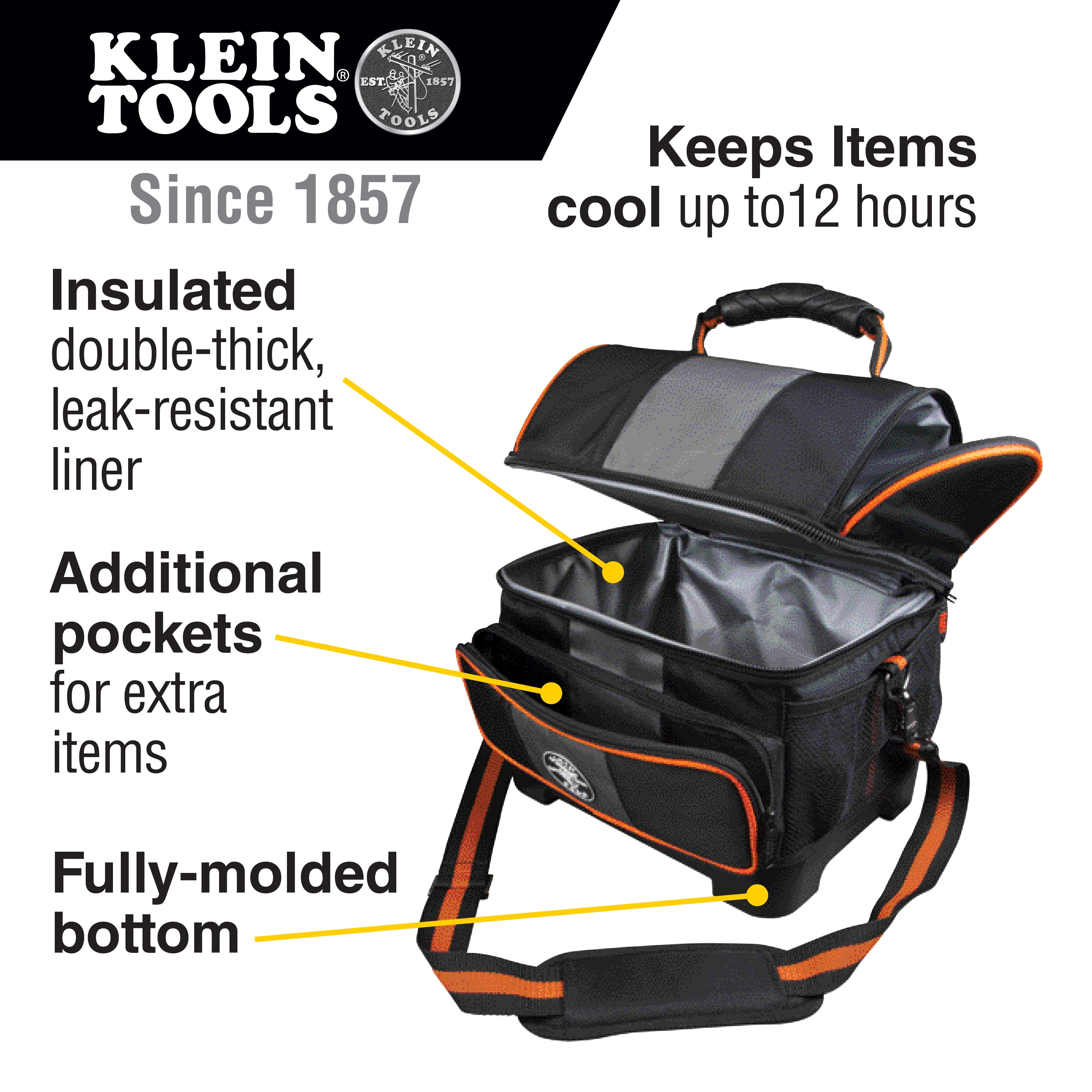 Klein Tools 55601 Tradesman Pro™ Soft Lunch Cooler, 12-Quart - Edmondson Supply