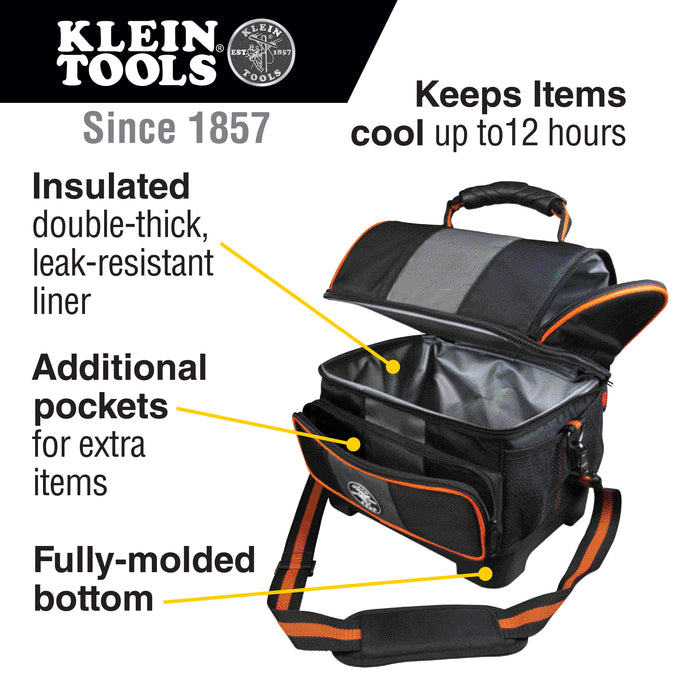 Klein Tools 55601 Tradesman Pro™ Soft Lunch Cooler, 12-Quart