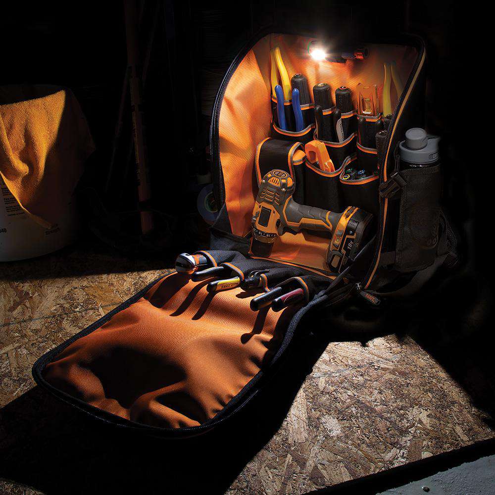 Klein Tools 55655 Tradesman Pro™ Tool Station Backpack with Worklight - Edmondson Supply