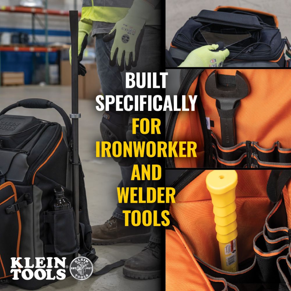 Klein Tools 55665 Tradesman Pro™ Ironworker and Welder Backpack - Edmondson Supply