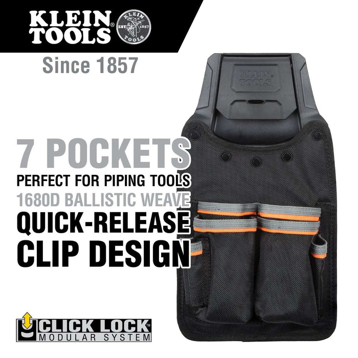 Klein Tools 55912 Tradesman Pro™ Modular Piping Pouch with Belt Clip - Edmondson Supply