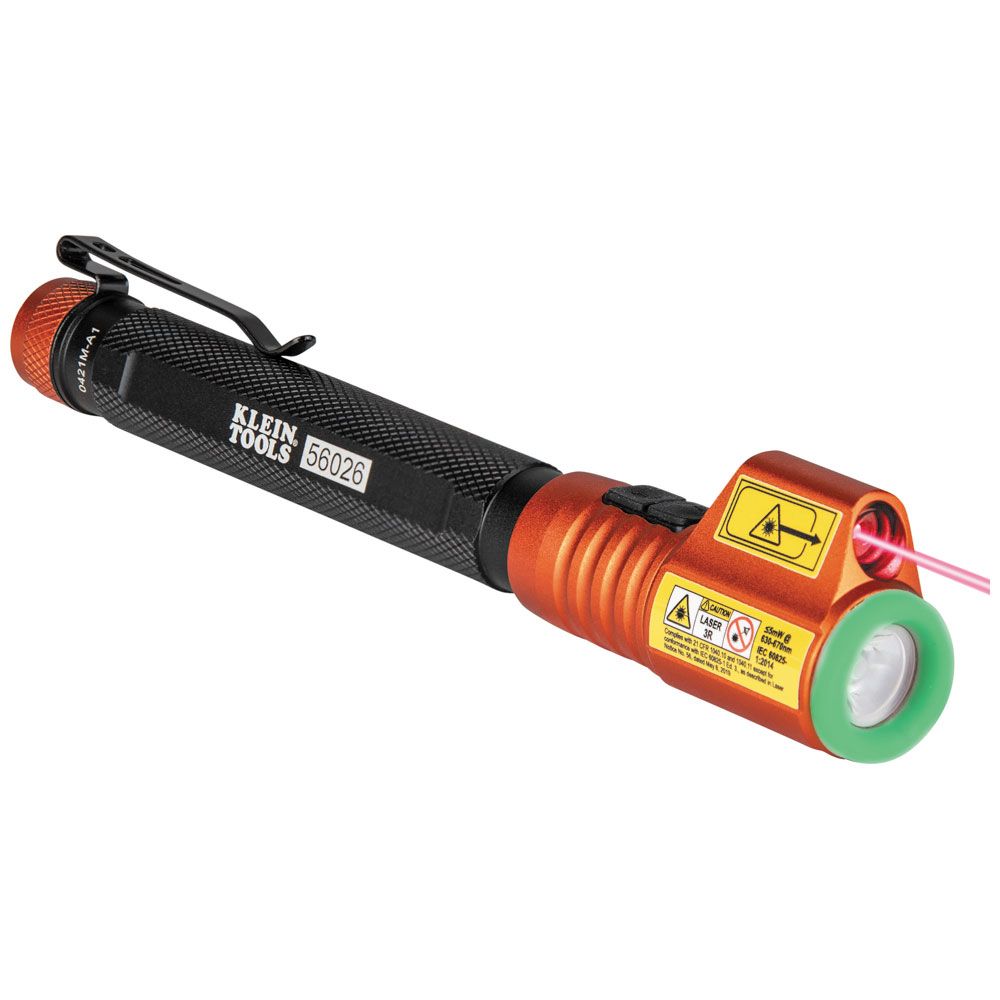 Klein Tools 56026 Inspection Penlight with Class 3R Red Laser Pointer - Edmondson Supply