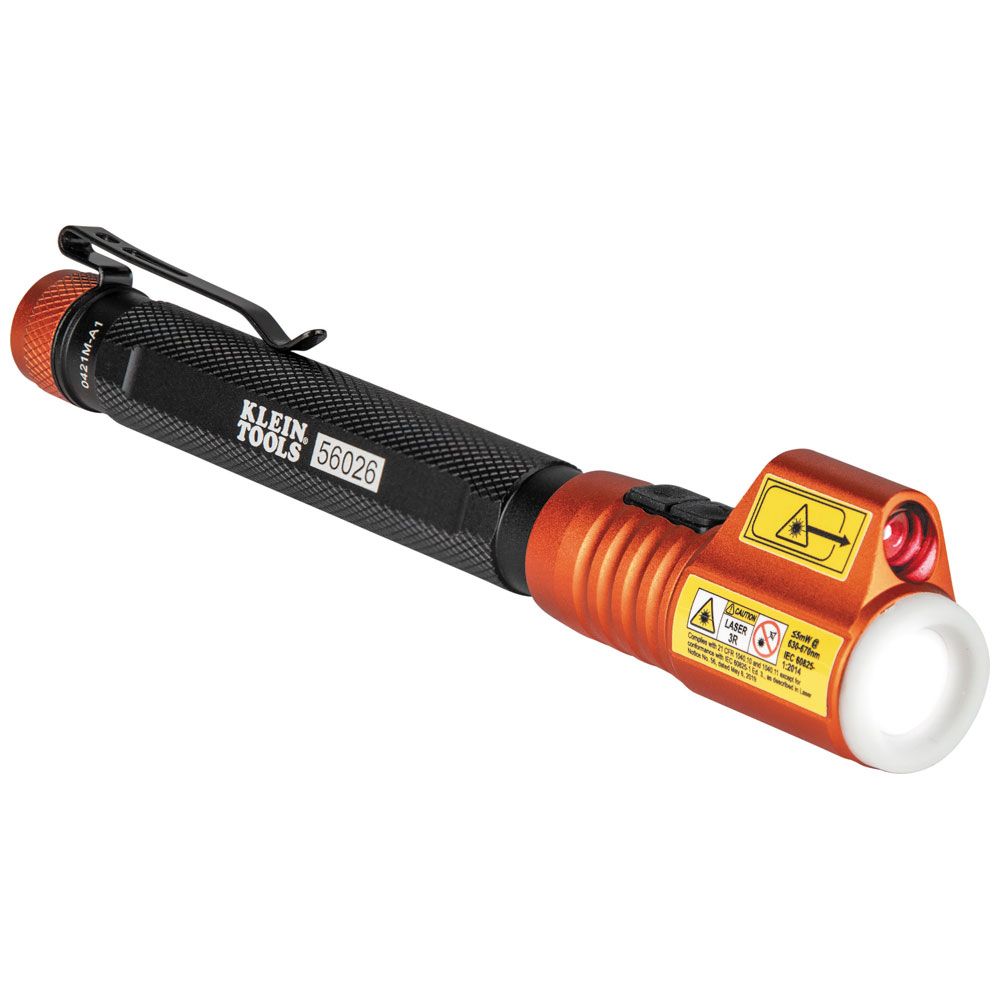Klein Tools 56026 Inspection Penlight with Class 3R Red Laser Pointer - Edmondson Supply