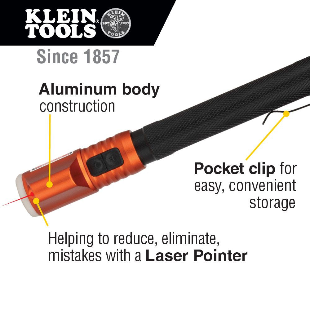 Klein Tools 56026 Inspection Penlight with Class 3R Red Laser Pointer - Edmondson Supply