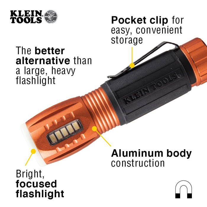 Klein Tools 56028 LED Flashlight with Work Light - Edmondson Supply