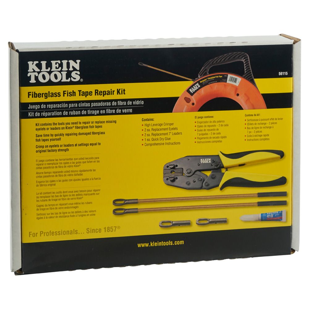 Klein Tools 56115 Fiberglass Fish Tape Repair Kit - Edmondson Supply