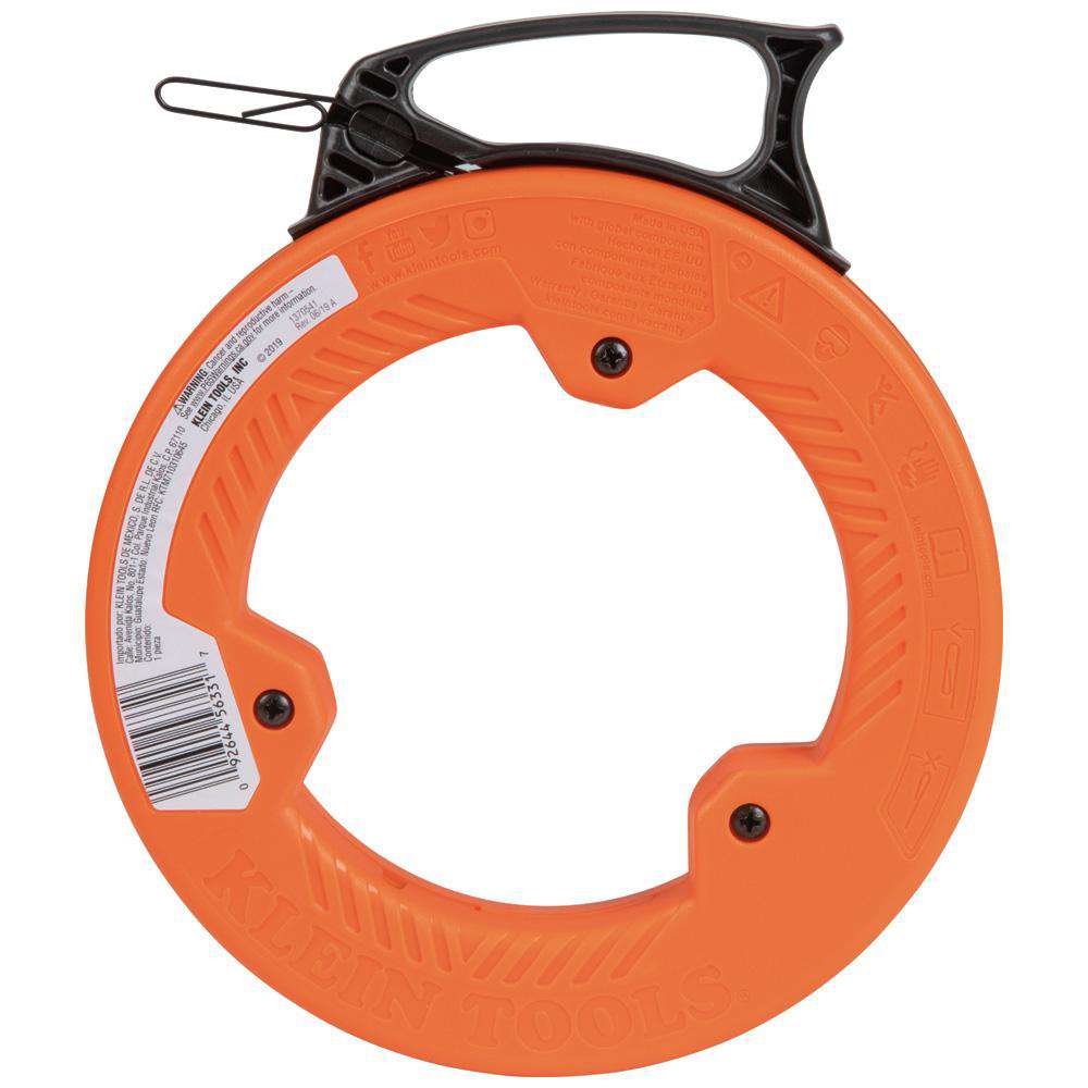 Klein Tools 56331 Steel Fish Tape, 1/8-Inch x 50-Foot - Edmondson Supply