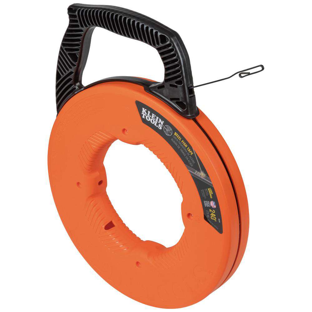 Klein Tools 56334 Steel Fish Tape, 1/8-Inch x 240-Foot - Edmondson Supply