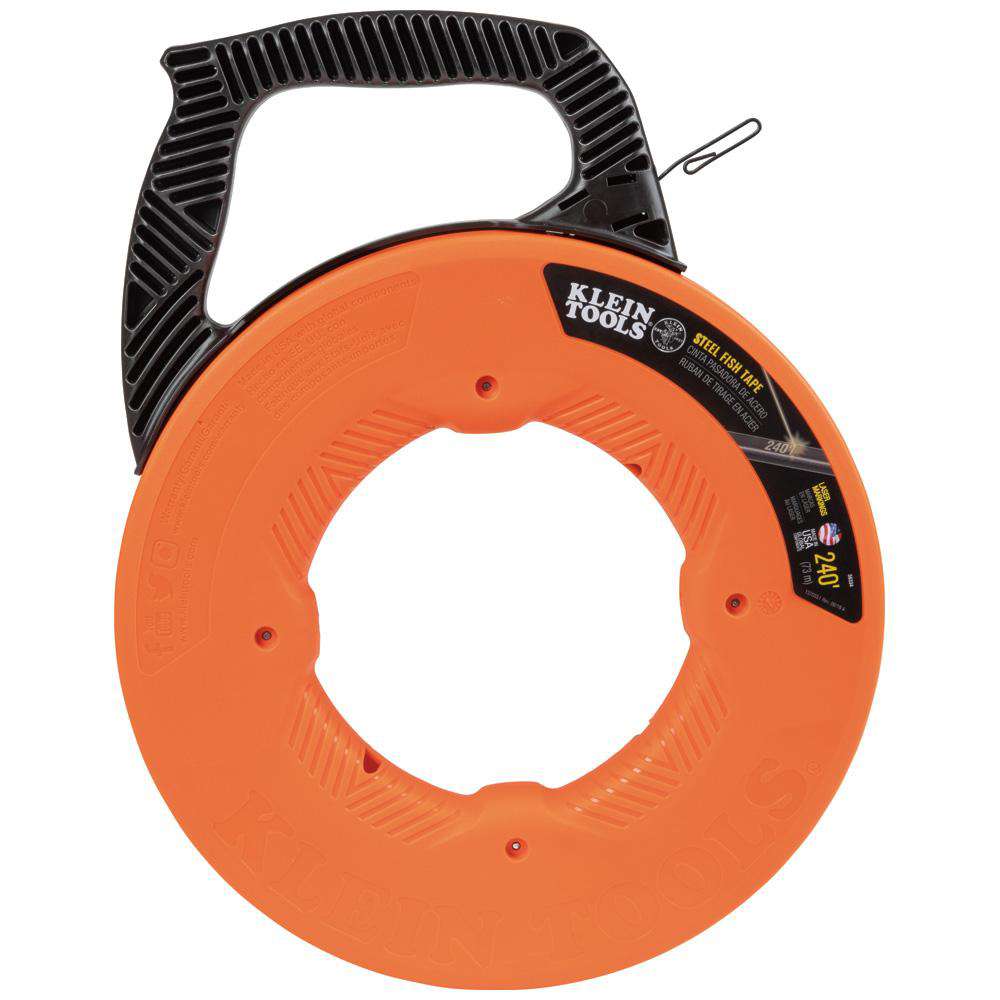 Klein Tools 56334 Steel Fish Tape, 1/8-Inch x 240-Foot - Edmondson Supply