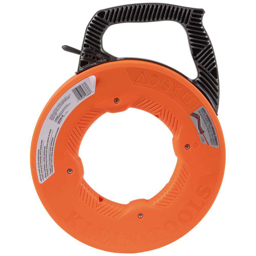 Klein Tools 56383 Multi-Groove Fiberglass Fish Tape with Nylon Tip, 100-Foot - Edmondson Supply