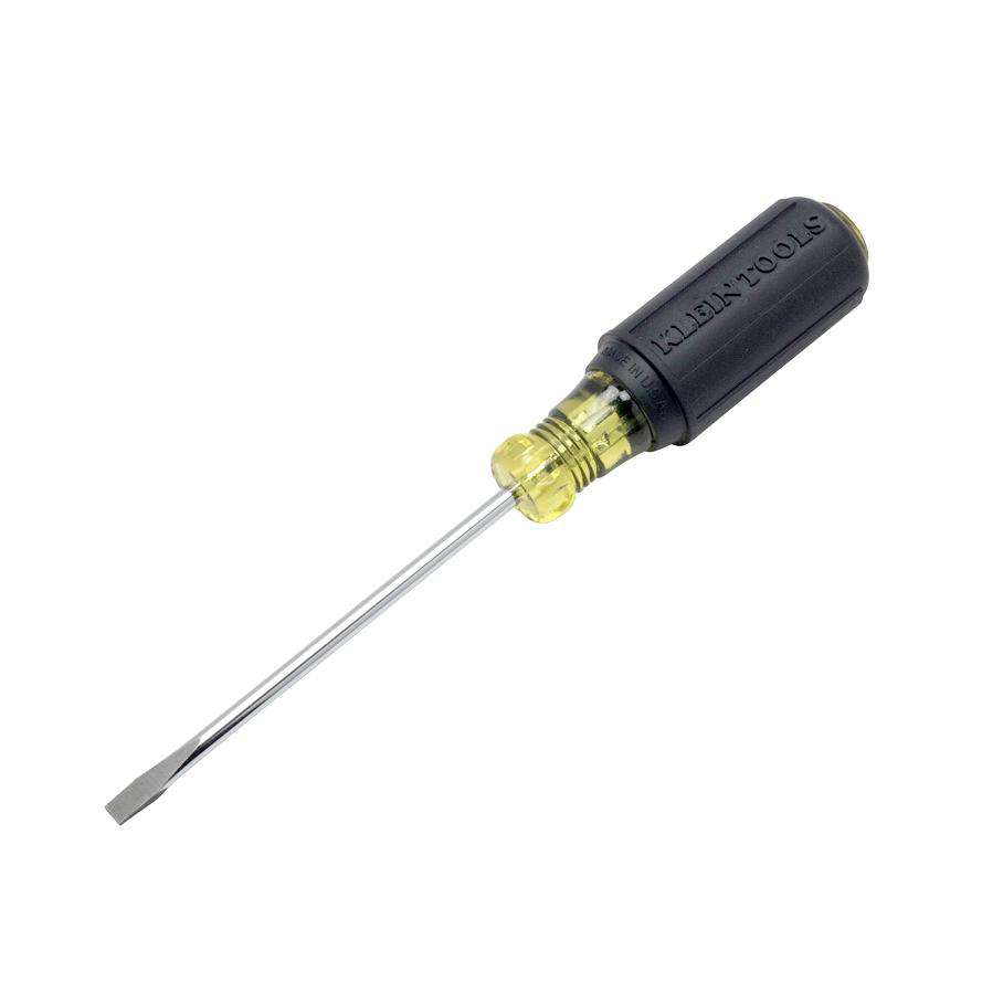 Klein Tools 601-4 3/16-Inch Cabinet Tip Screwdriver 4-Inch - Edmondson Supply