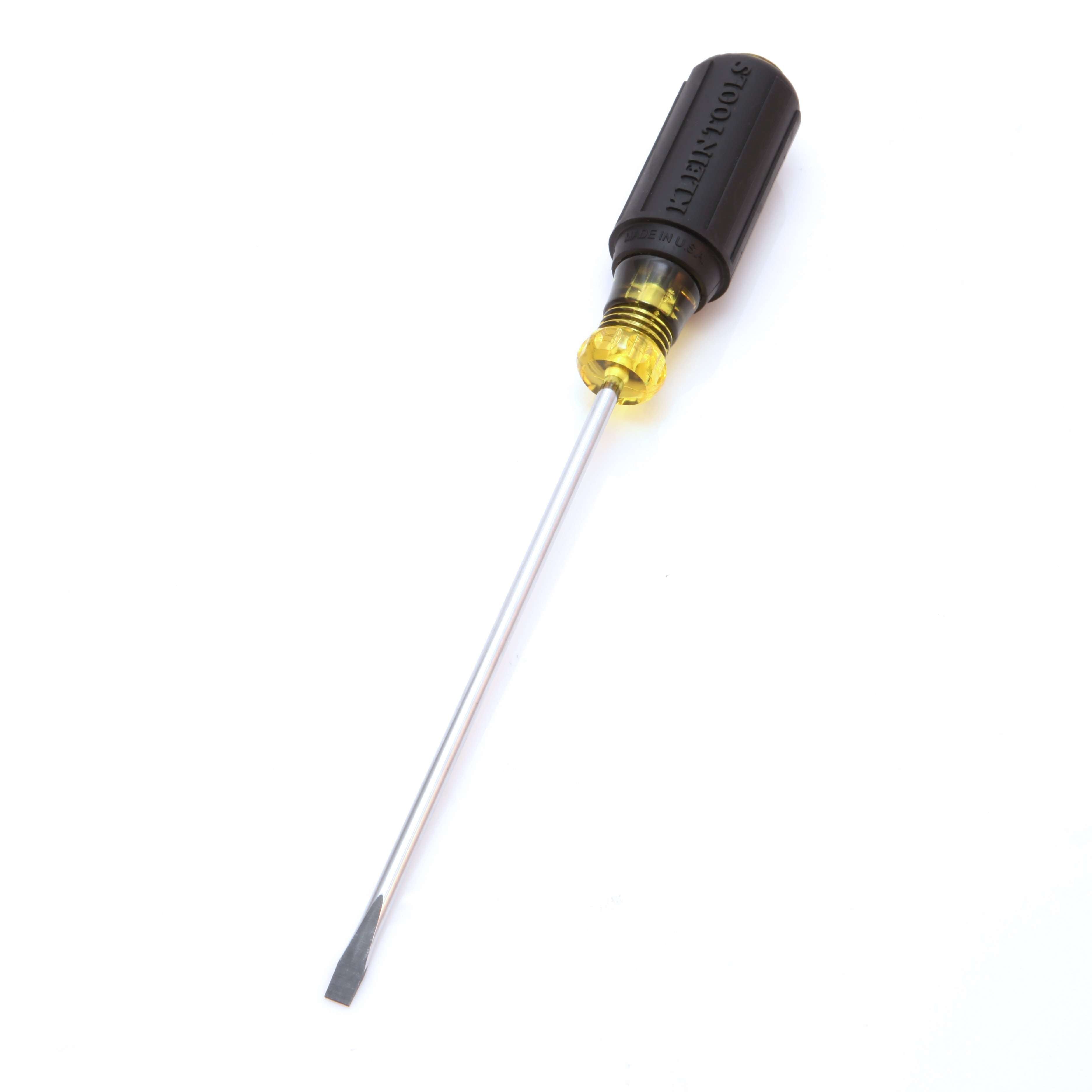 Klein Tools 601-6 3/16-Inch Cabinet Tip Screwdriver 6-Inch - Edmondson Supply
