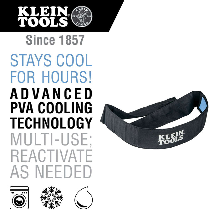Klein Tools 60123 Cooling Bandana, Black - Edmondson Supply
