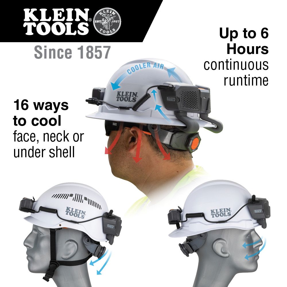 Klein Tools 60155 Cooling Fan for Hard Hat and Safety Helmet - Edmondson Supply