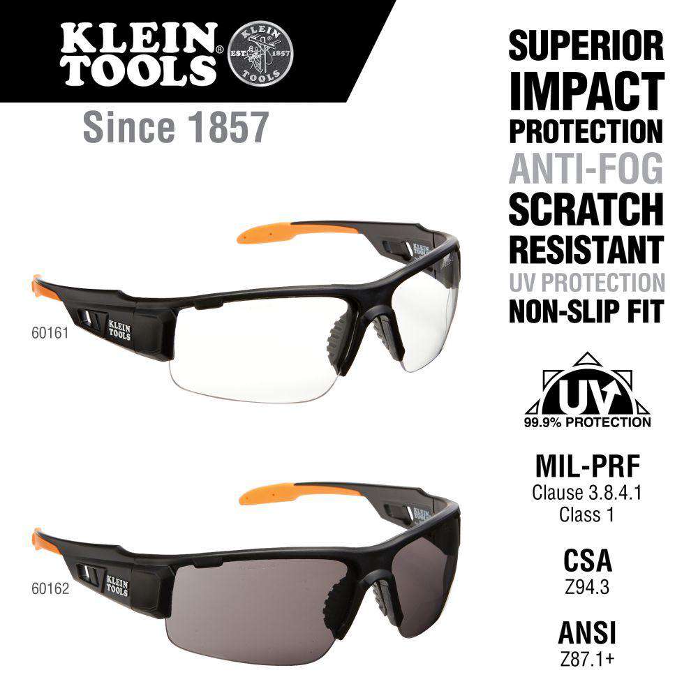 Klein Tools 60161 Professional Safety Glasses, Clear Lens - Edmondson Supply